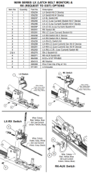 98-99 SERIES LX (Latch Bolt Monitor) & RX (Request To Exit) Options